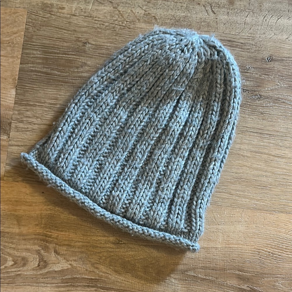 Free People Cozy Gray Knit Beanie